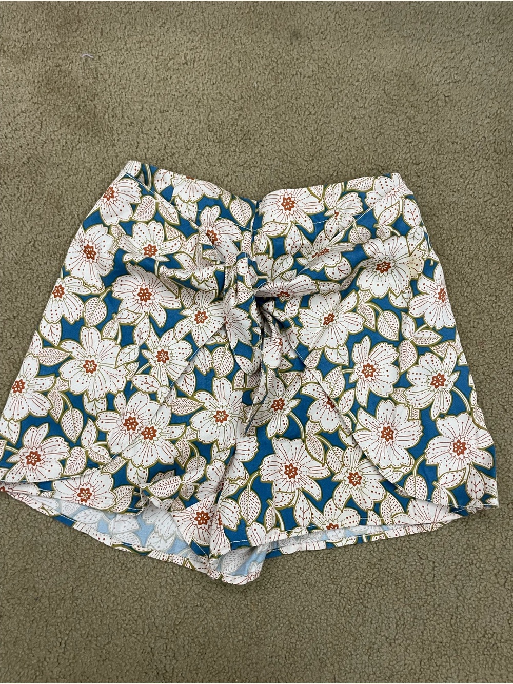 Anthropologie Geordine Floral Wrap Shorts XS